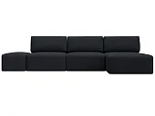 Диван угловой модульный с пуфом Лига-060 НПБ Лонг угол универсальный