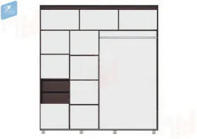 Шкаф-купе Комфорт-12 Прайм 2,0 Black Edition