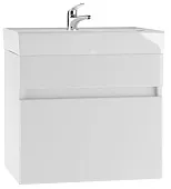 Тумба подвесная под умывальник "Енисей 60" Классик с одним ящиком В1 Айсберг