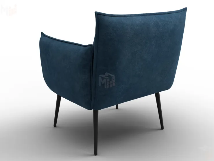 Кресло Лига-083 ( велюр BRUT 11 синий )