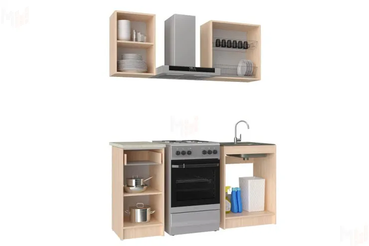 Кухня НК-мебель Ника 1000 Дуб кремона/ Лайм