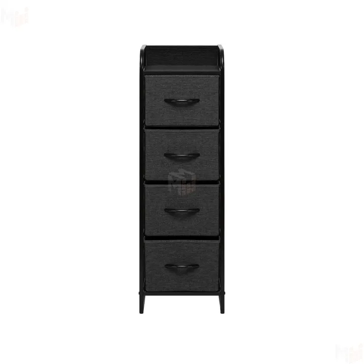 Комод Leset Ноа 4 ящика (Чёрный/Тёмно-серый/Чёрный матовый)