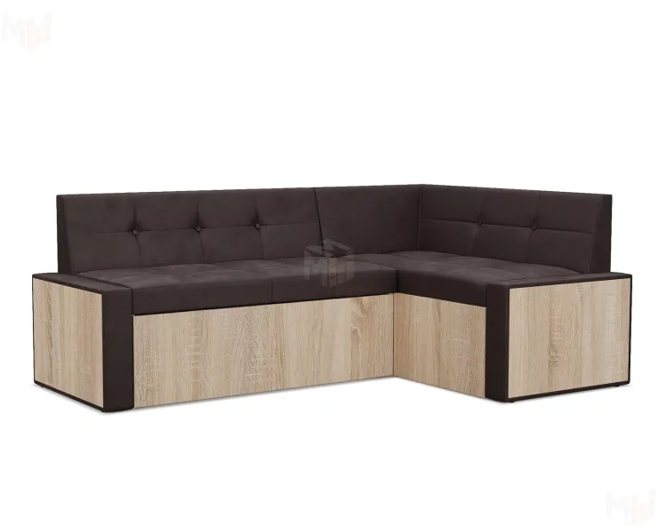 Таллин Правый угол (Бархат шоколадный STAR VELVET 60 COFFEE) 190х83х120 см
