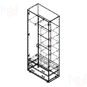 Шкаф для одежды Дельта - 4