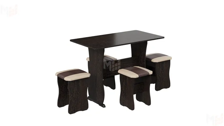 Обеденная группа тип 1 - МФ-101.006 Венге, Санчо/Коричневый