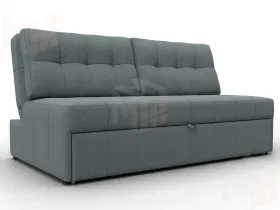 Диван прямой Лига-107 (160) ( Амур 07 серый )