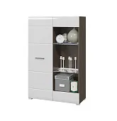 Стеллаж Ненси (венге/белый глянец)