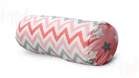 Подушка-валик Соня Звездопад на сером