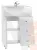 Тумба под умывальник "Уют 60 Классик" с тремя ящиками В3 Айсберг