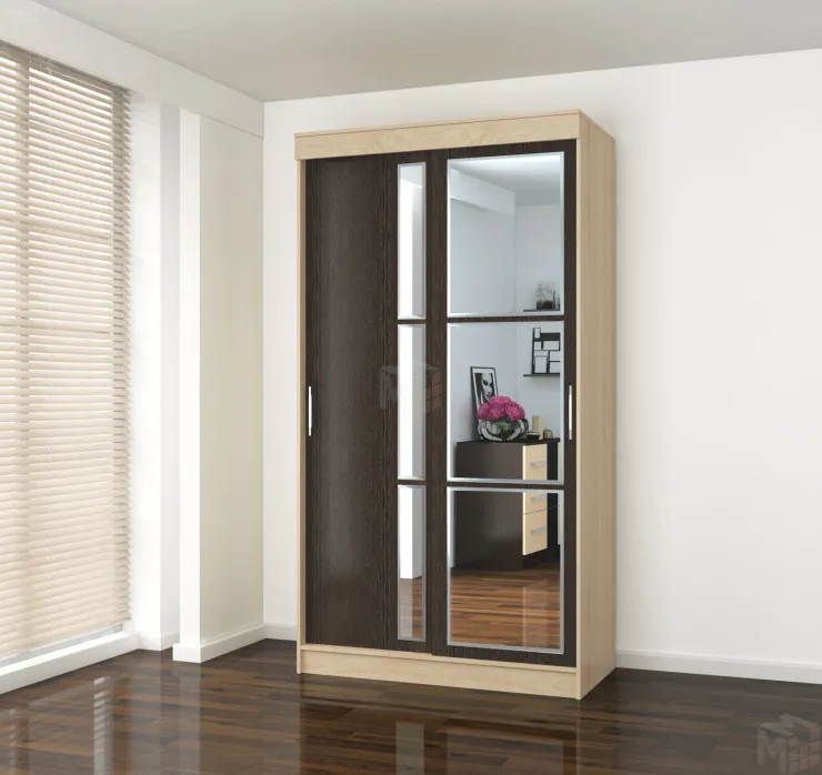 Шкаф-купе Стиль-2 белый 1200