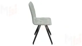 Стул Аспен К4 Черный муар, Велюр Confetti Silver