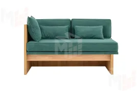 Кушетка Хилтон на пружинном блоке Зеленый