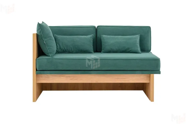 Кушетка Хилтон на пружинном блоке Зеленый