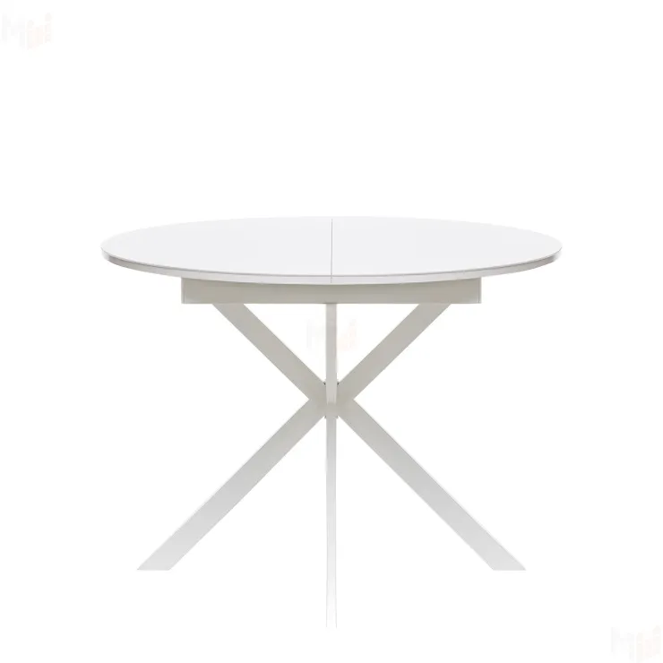 Стол раздвижной Leset Капри со стеклом (Белый)