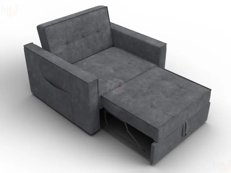 Кресло-кровать Лига-104 (80) ( BRUT 16 темно-серый )