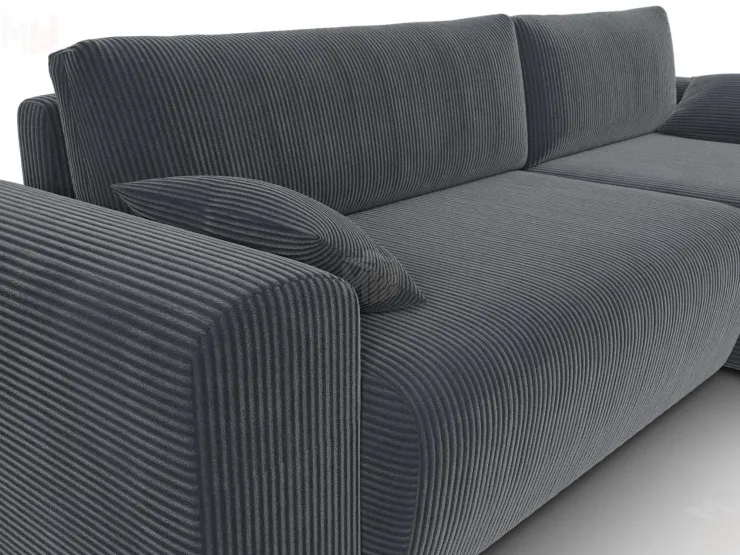Диван угловой Лига-099 угол универсальный ( Vertical серый )