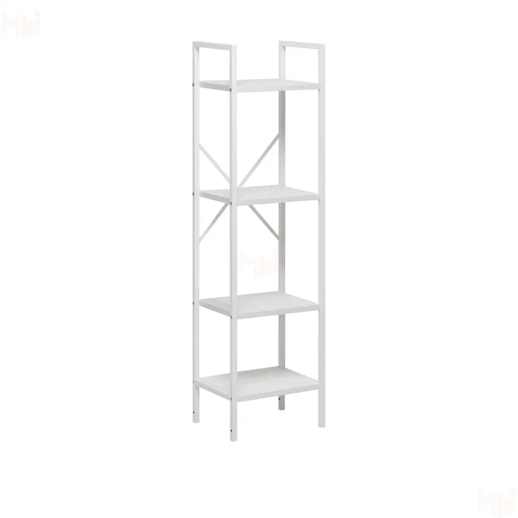 Стеллаж Leset Стилвуд 14 узкий, 4 полки (Белый/Белый)