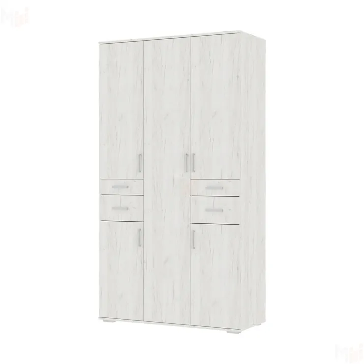 Шкаф Нельсон ШК-02 дуб крафт белый