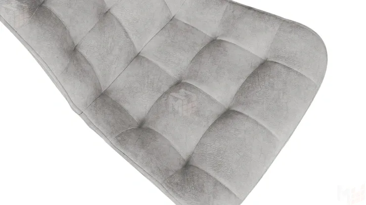 Стул BOSTON Черный муар, Велюр V004 светло-серый