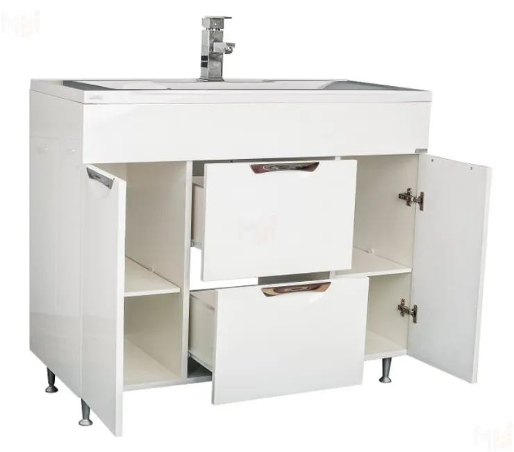 Тумба под умывальник "Elen 100" Грация с двумя ящиками В2 Домино