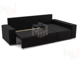 Угловой диван-кровать Маркиз Черный