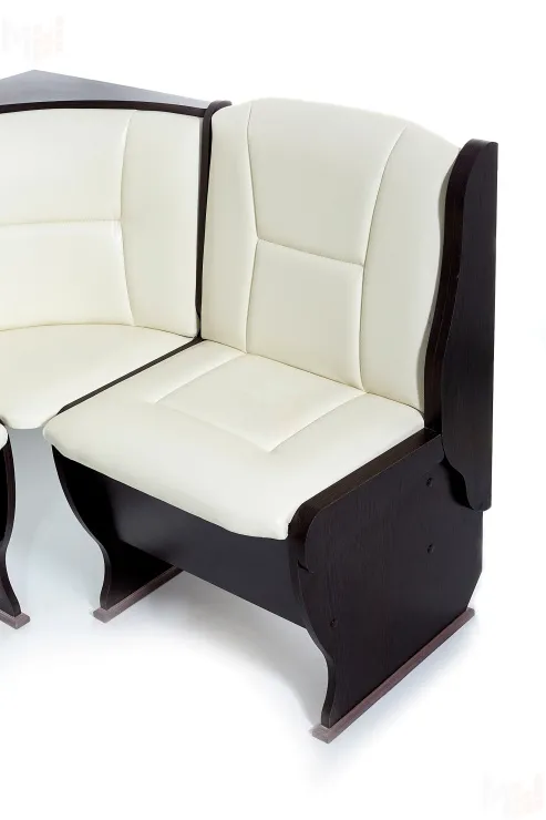 Кухонный уголок Орхидея (венге/кожзам Крем)