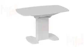 Стол обеденный Портофино - СМ(ТД)-105.02.11(1) Белый глянец, Стекло белое