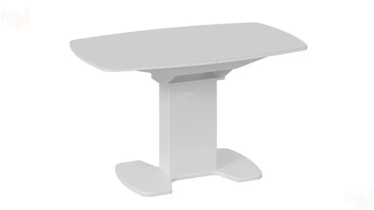 Стол обеденный Портофино - СМ(ТД)-105.02.11(1) Белый глянец, Стекло белое