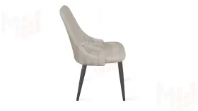 Стул Франк (конус) исп. 2 - ДП2-30 Графит/Микровелюр Catania Ivory (бежевый)