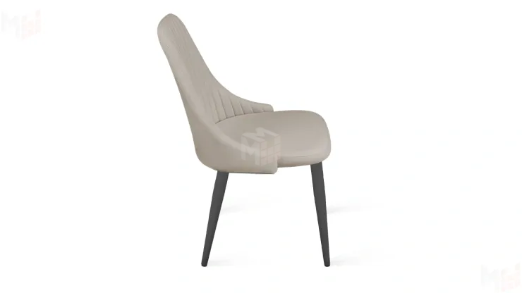 Стул Франк (конус) исп. 2 - ДП2-30 Графит/Микровелюр Catania Ivory (бежевый)