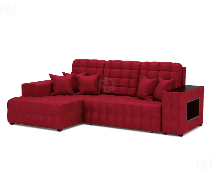Мадрид Левый угол (бархат красный STAR VELVET 3 DARK RED)