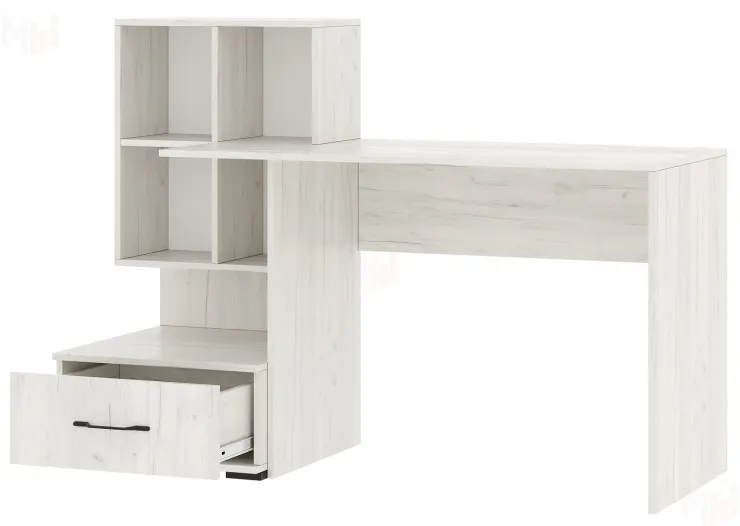 Компьютерный стол ПКС-10 Дуб Крафт белый
