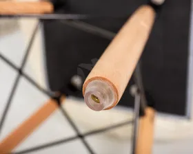 Стул обеденный DOBRIN BUTTERFLY (ножки светлый бук, цвет сиденья кремовый)