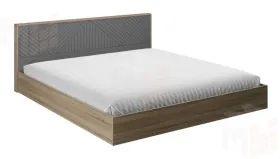 Кровать Копенгаген 1,6 (с настилом) (дуб самдал/серый графит)