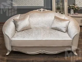 Диван Мокко 2х местный бежевый, без раскладного механизма