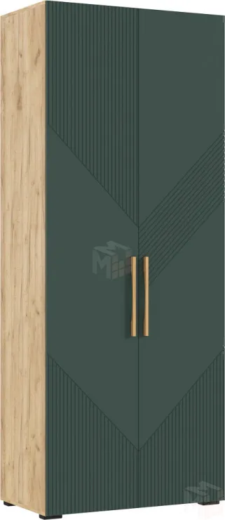  Ирис Шкаф 2-х ств.(900) (Браш Мени Грин, Дуб Крафт)