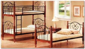 Кровать двухъярусная AT 608 (метал. каркас)