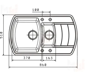 Мойка Нире 860К