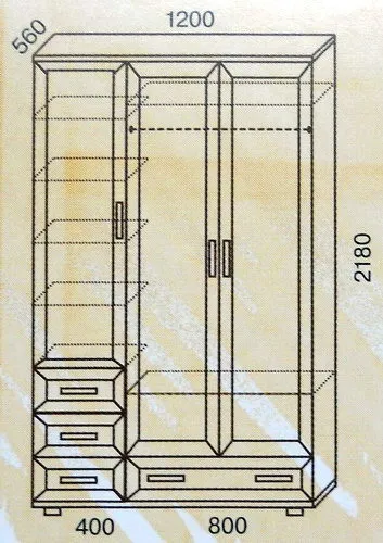Шкаф № 158 универсальный