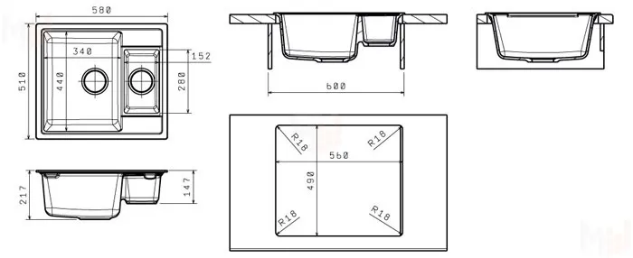 Мойка Липси-580К