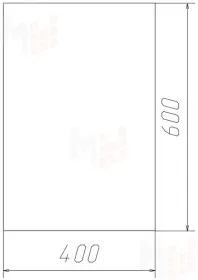 Зеркало Домино Классика 01 400*600