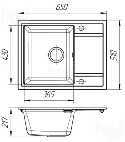 Мойка Florentina Липси-650