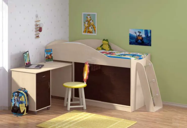 Кровать чердак Дюймовочка 3