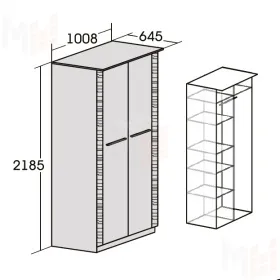 Шкаф двухдверный Элана спальня