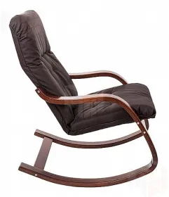 Кресло-качалка Эйр, венге/экокожа Шоколад