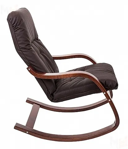Кресло-качалка Эйр, венге/экокожа Шоколад