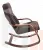 Кресло-качалка Эйр, венге/экокожа Шоколад