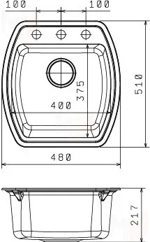 Мойка Нире 480