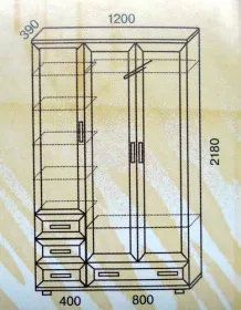 Шкаф-прихожая № 161 Универсальный