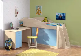 Кровать чердак Дюймовочка 3